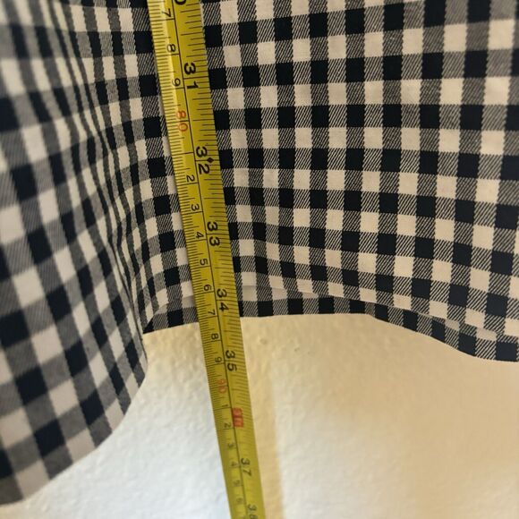 Favorite Daughter Mini Dress 14 NEW The Break Up Square Neck Gingham Navy Blue - Picture 11 of 16